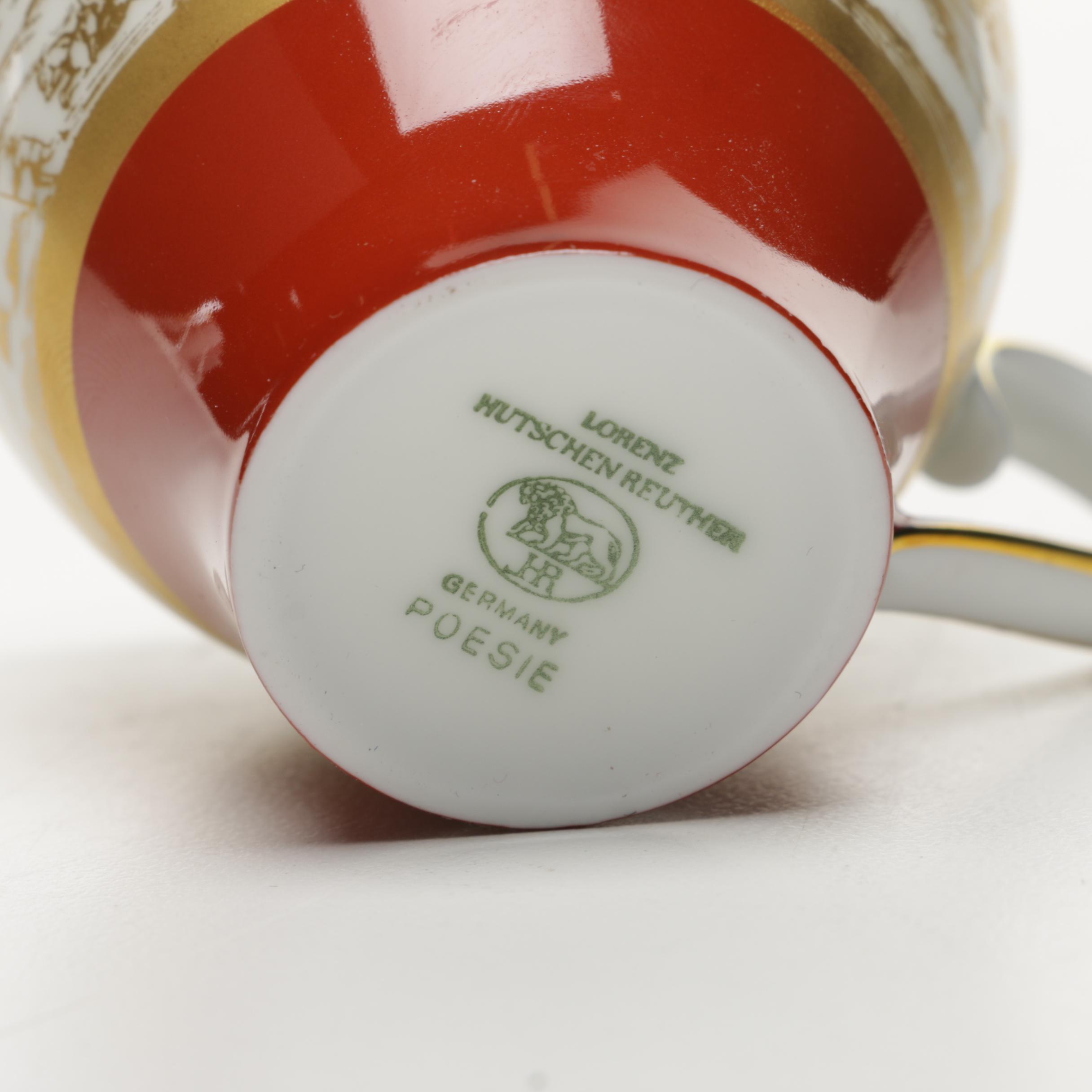 Lorenz Hutschenreuther "Poesie" Tea Set