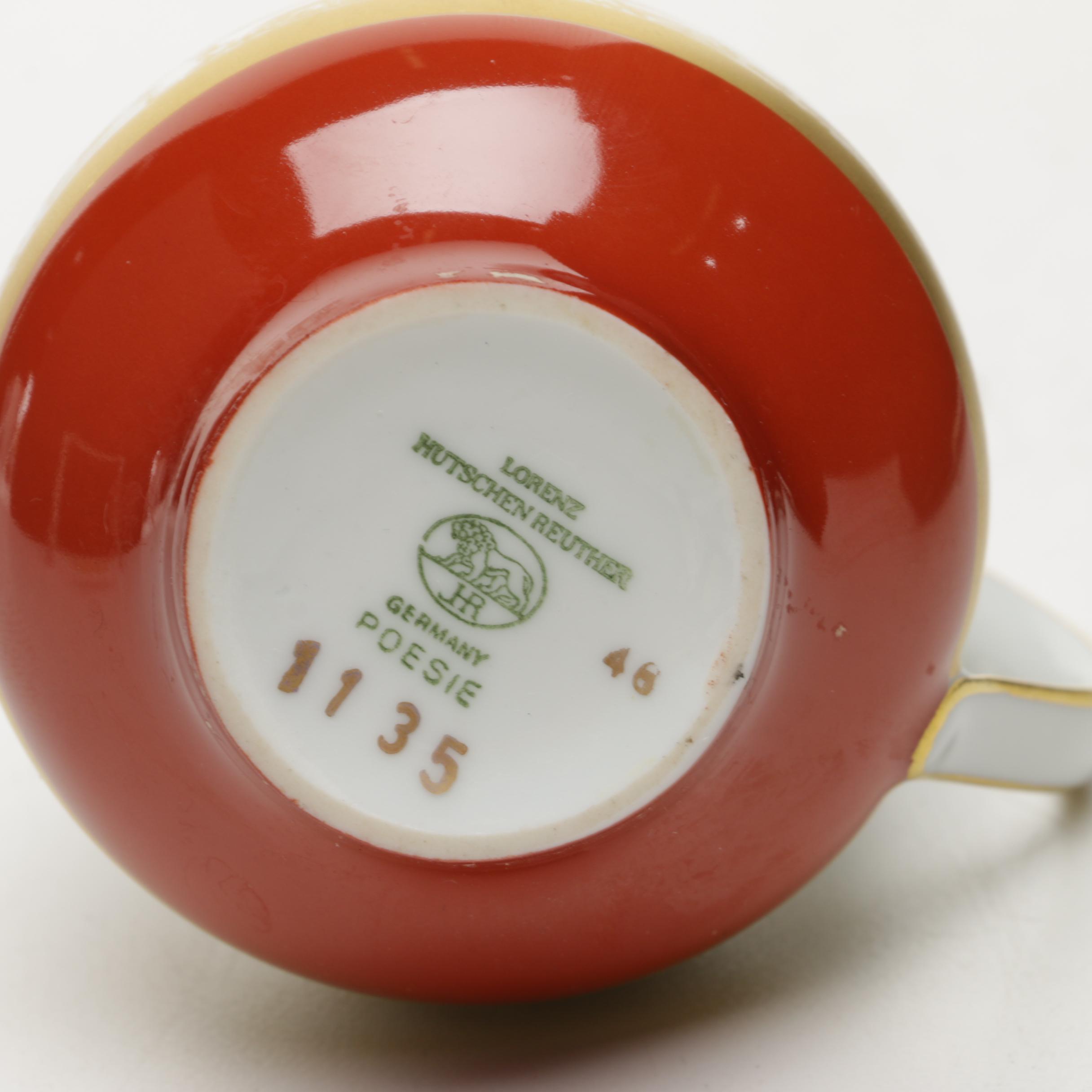 Lorenz Hutschenreuther "Poesie" Tea Set