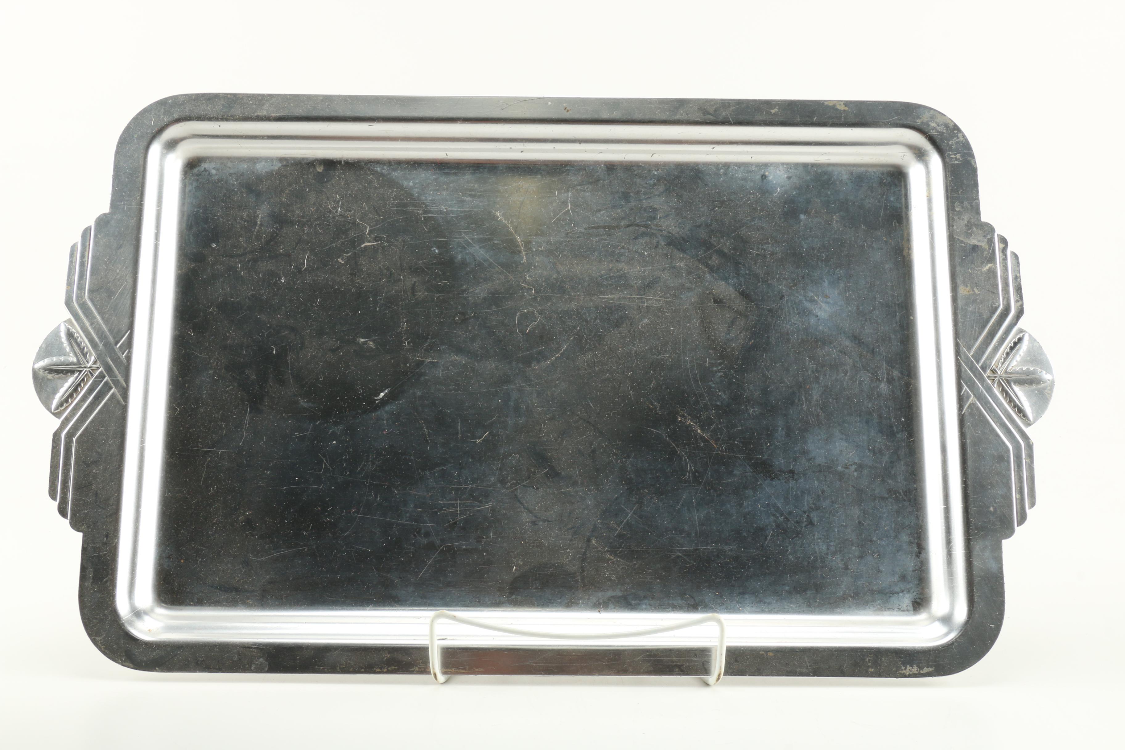 Assortment of SIlver Tone Servingware