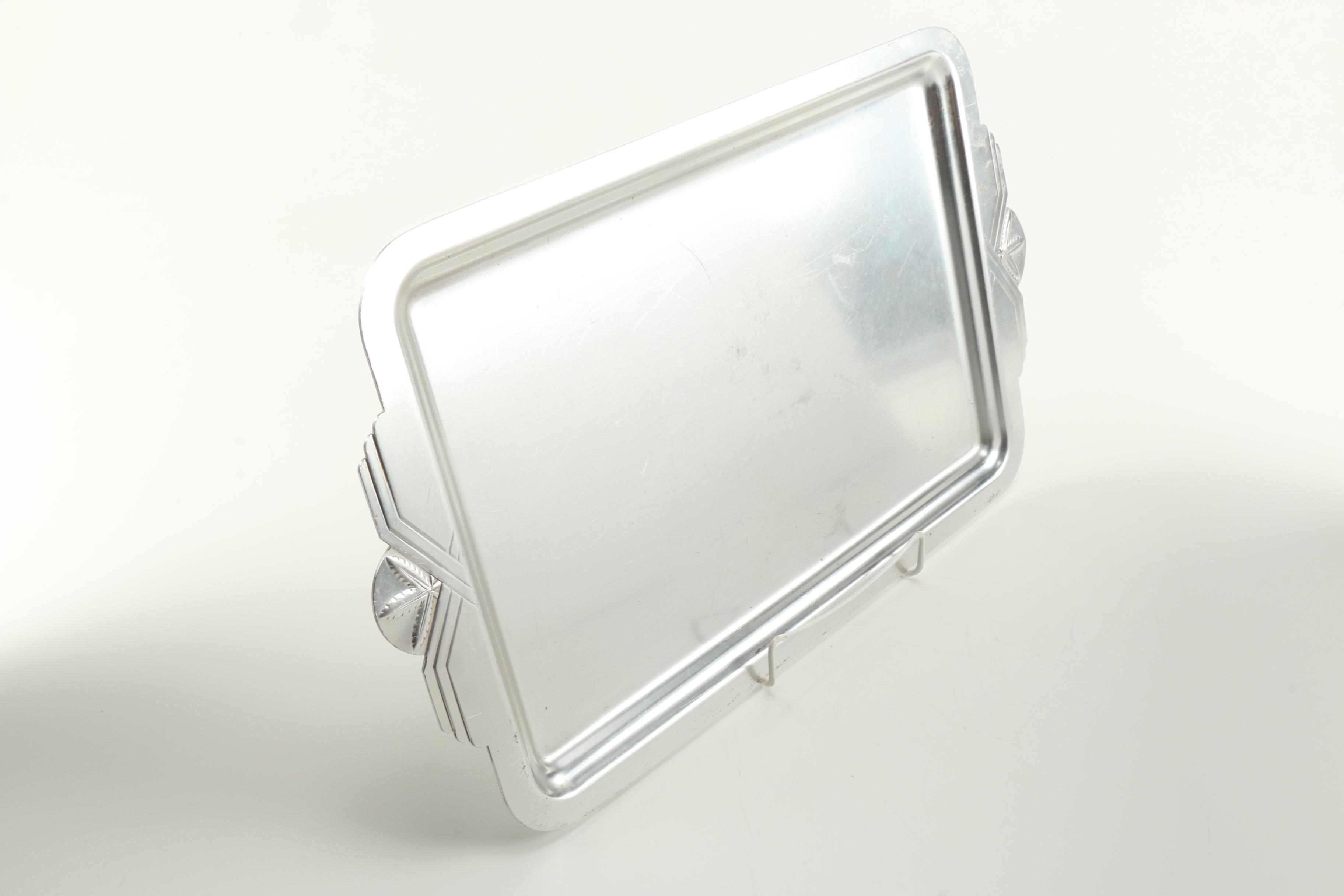 Assortment of SIlver Tone Servingware