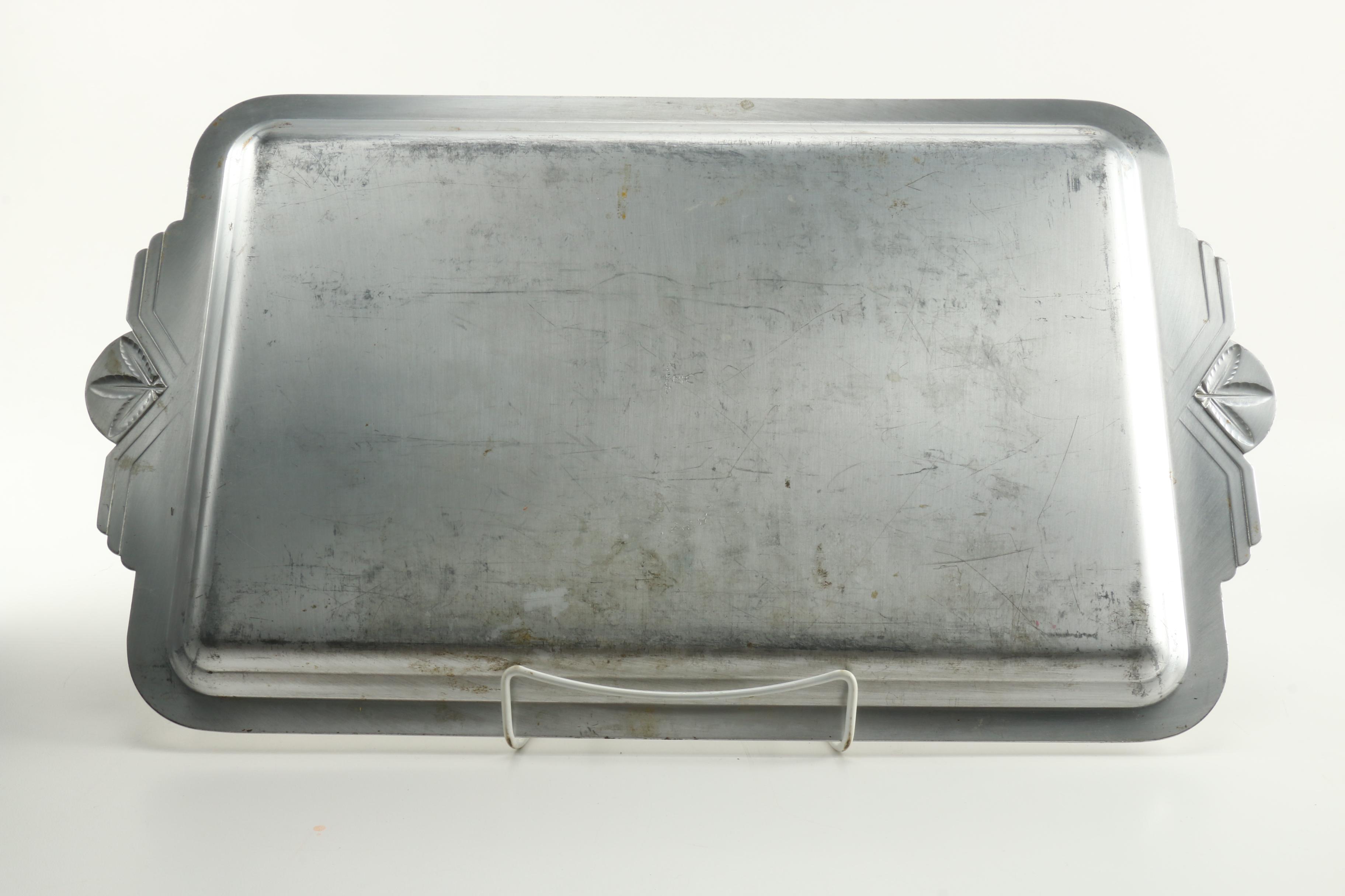 Assortment of SIlver Tone Servingware