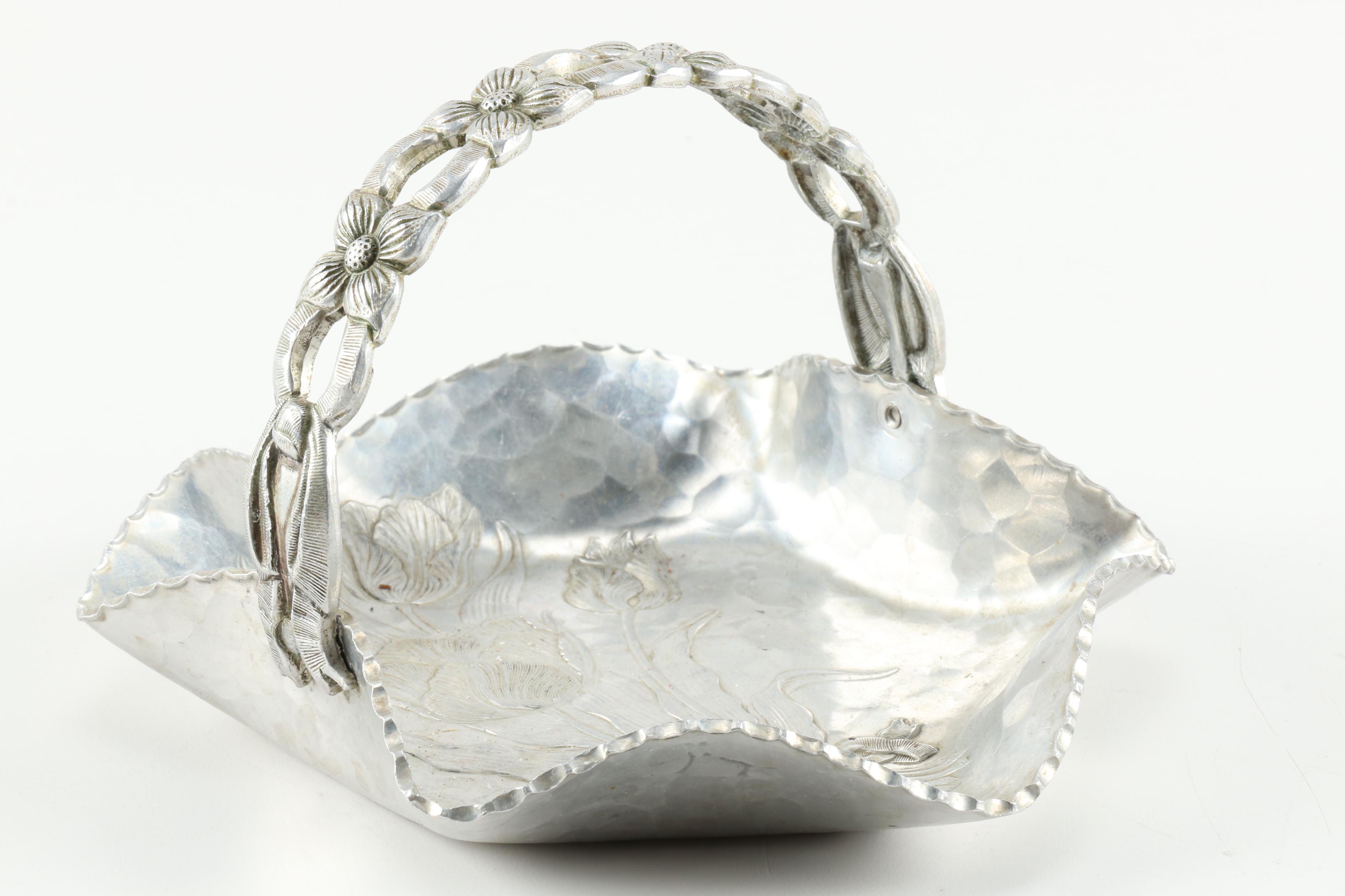 Assortment of SIlver Tone Servingware