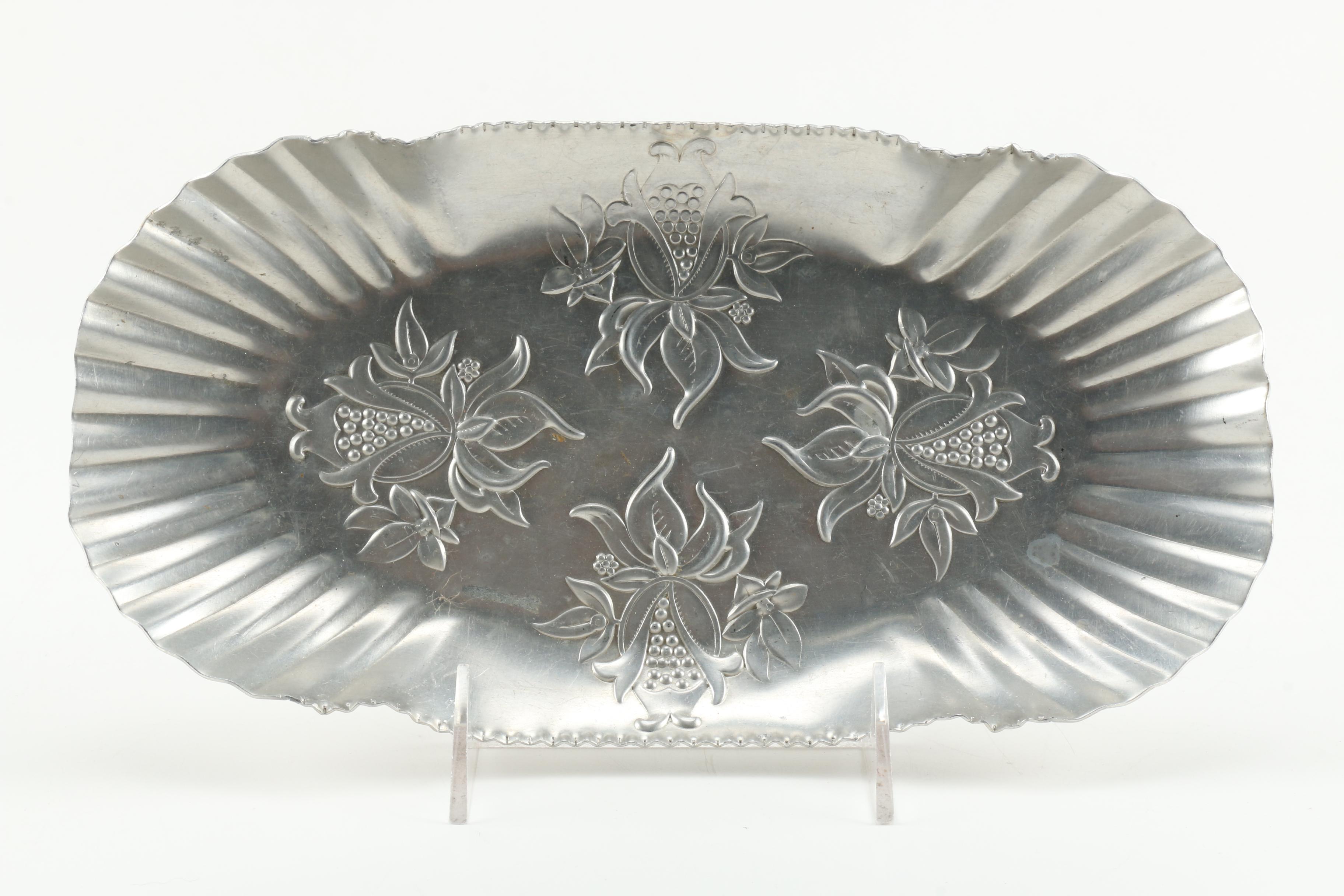 Assortment of SIlver Tone Servingware