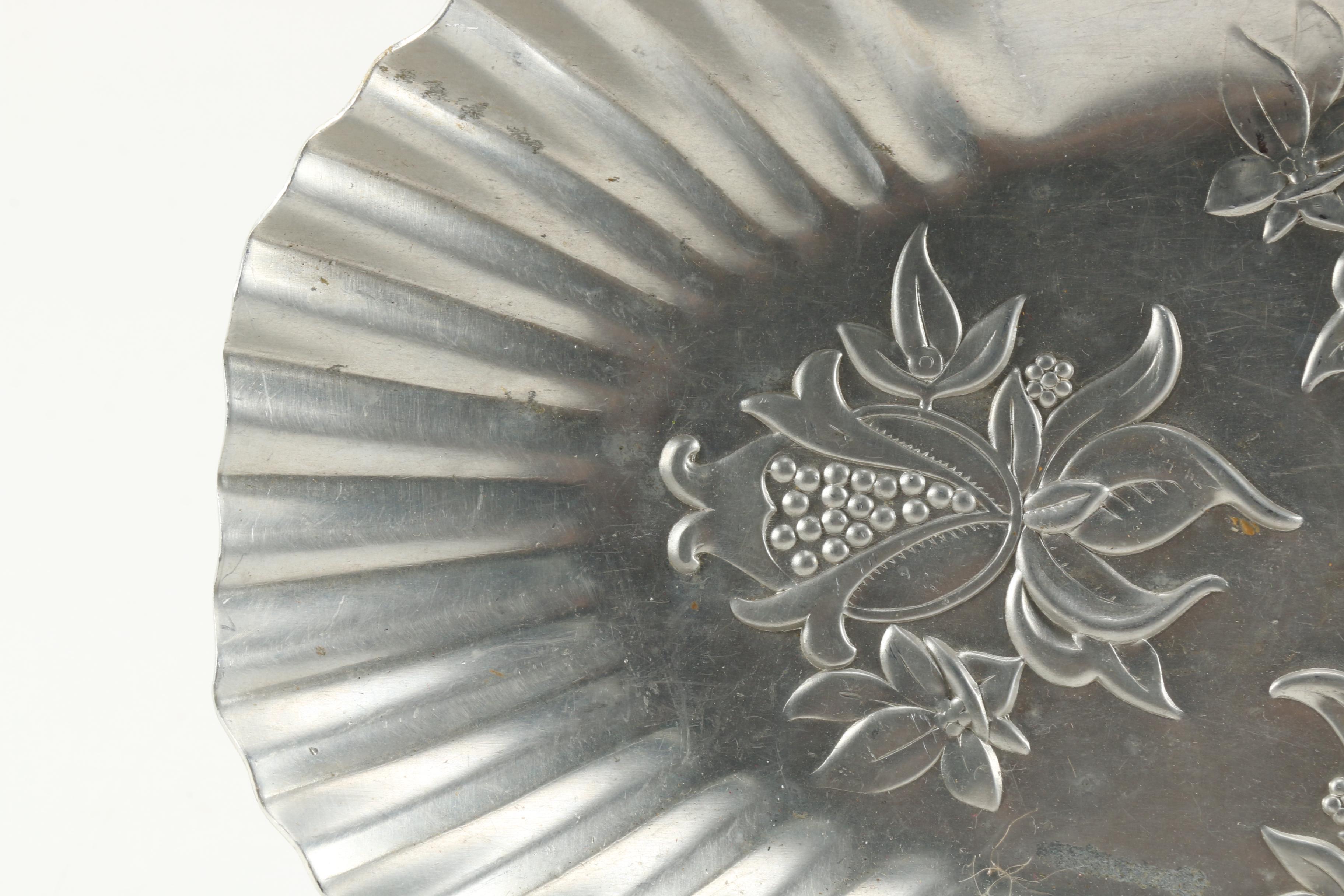 Assortment of SIlver Tone Servingware