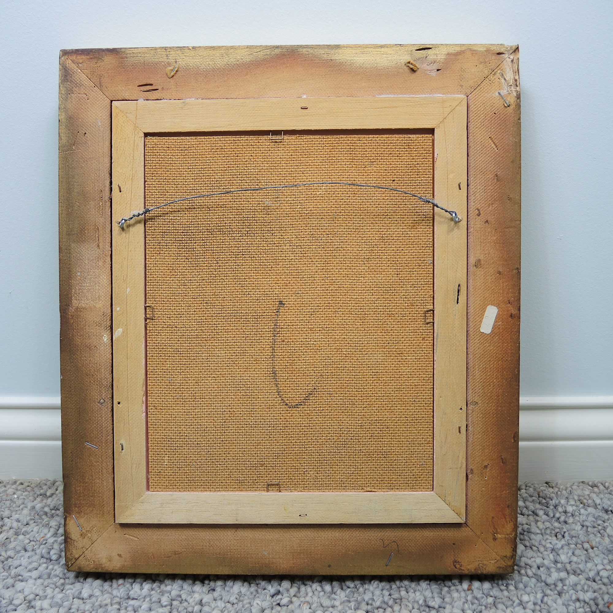 J Hinton Oil Painting of a Parisian Scene