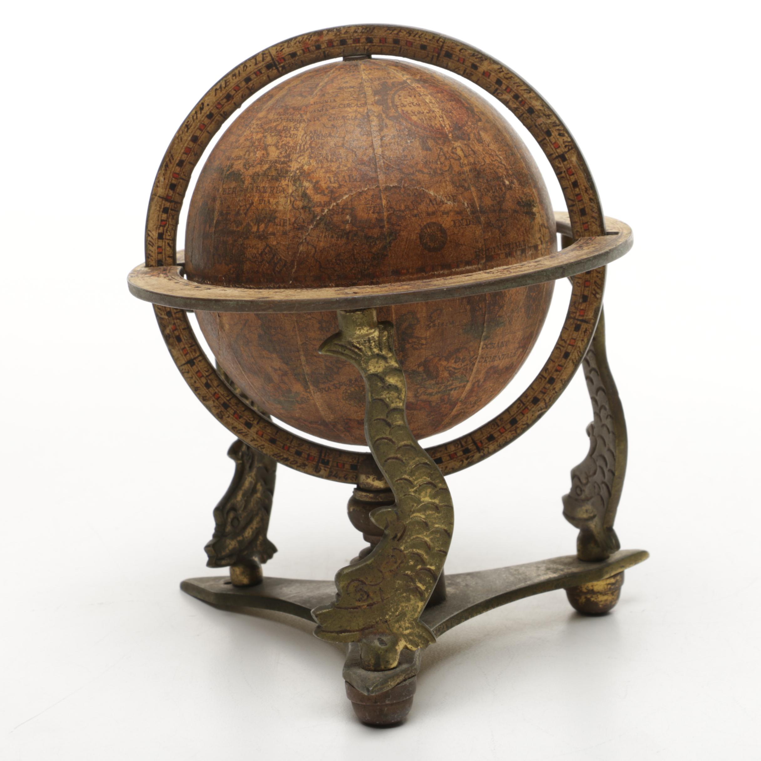 Vintage Tabletop Political Globes