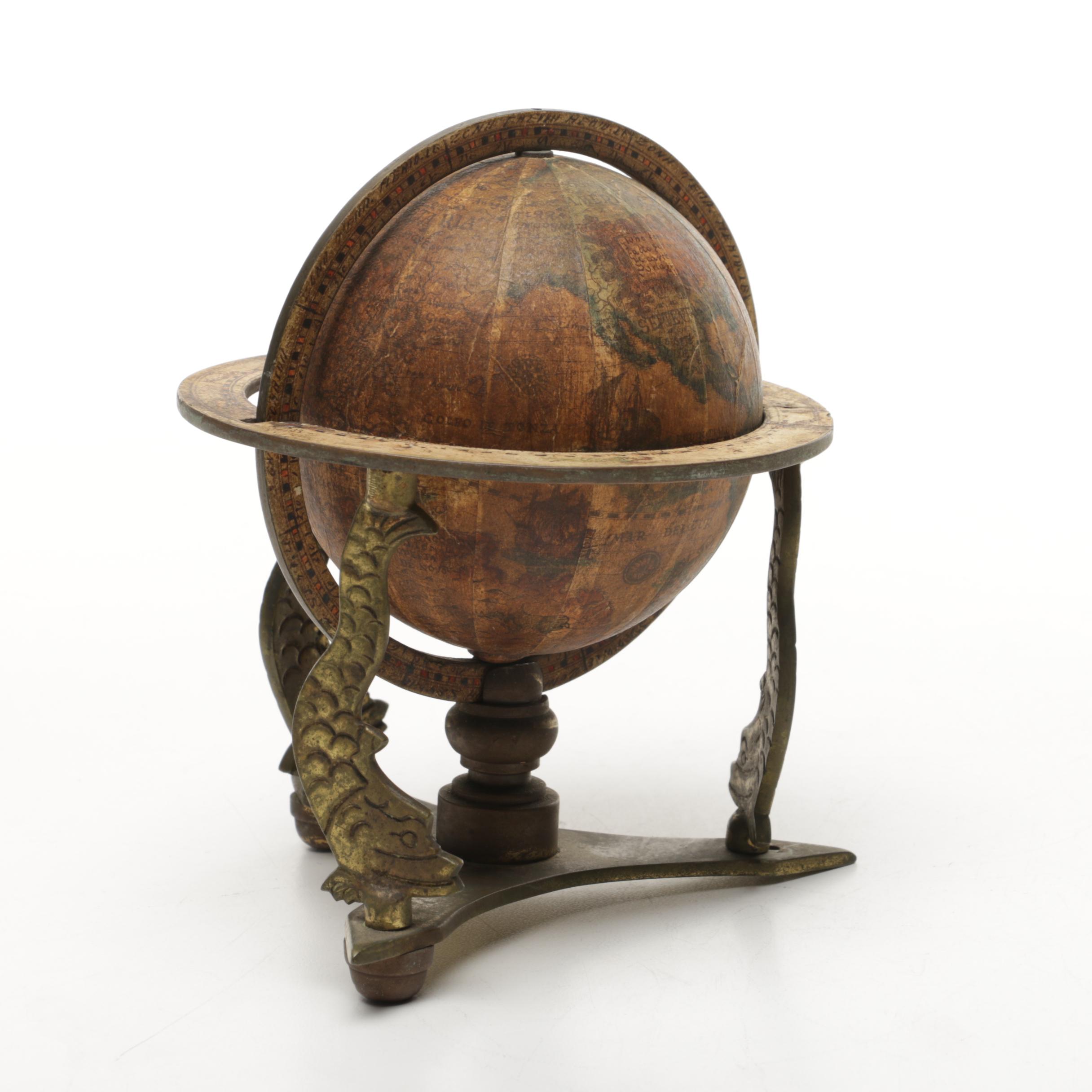Vintage Tabletop Political Globes