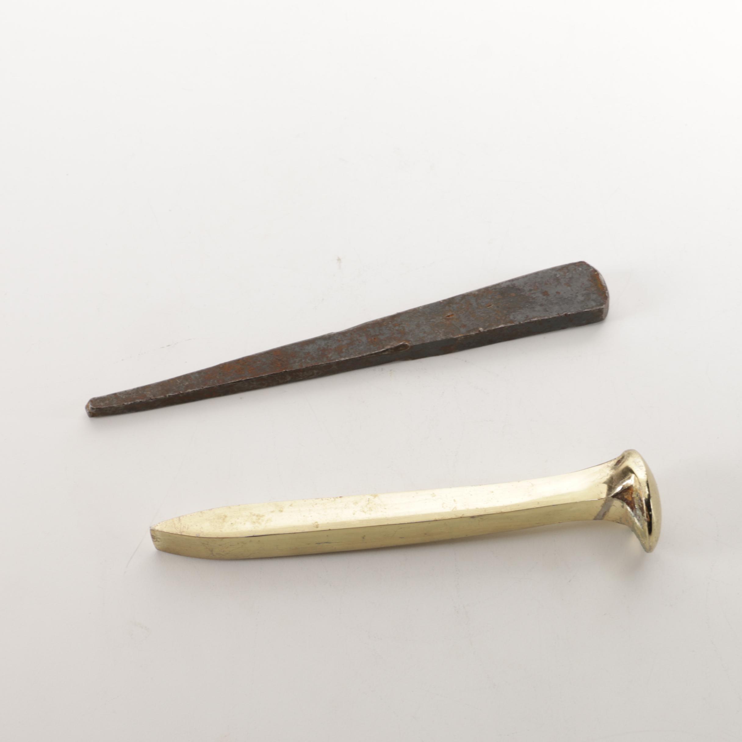 Collection of Metal Office Decor