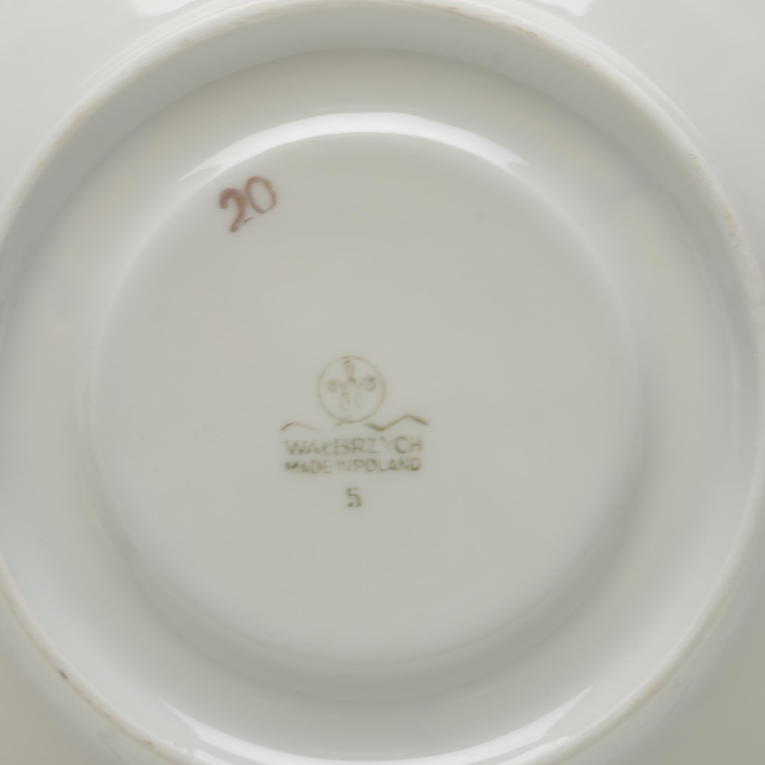 Walbrzych Porcelain  Coffee and Tea Service
