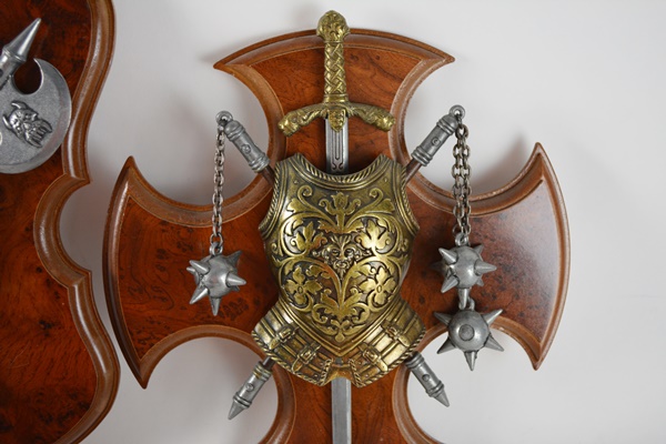 Late 19th Century French Helmet and Weaponry