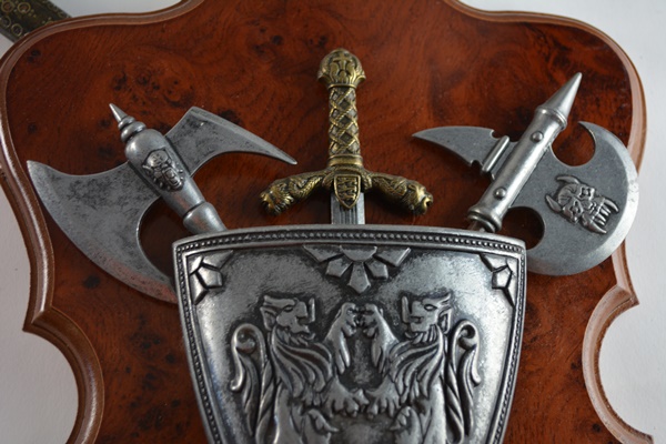 Late 19th Century French Helmet and Weaponry