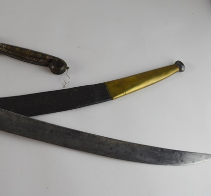 Late 19th Century French Helmet and Weaponry