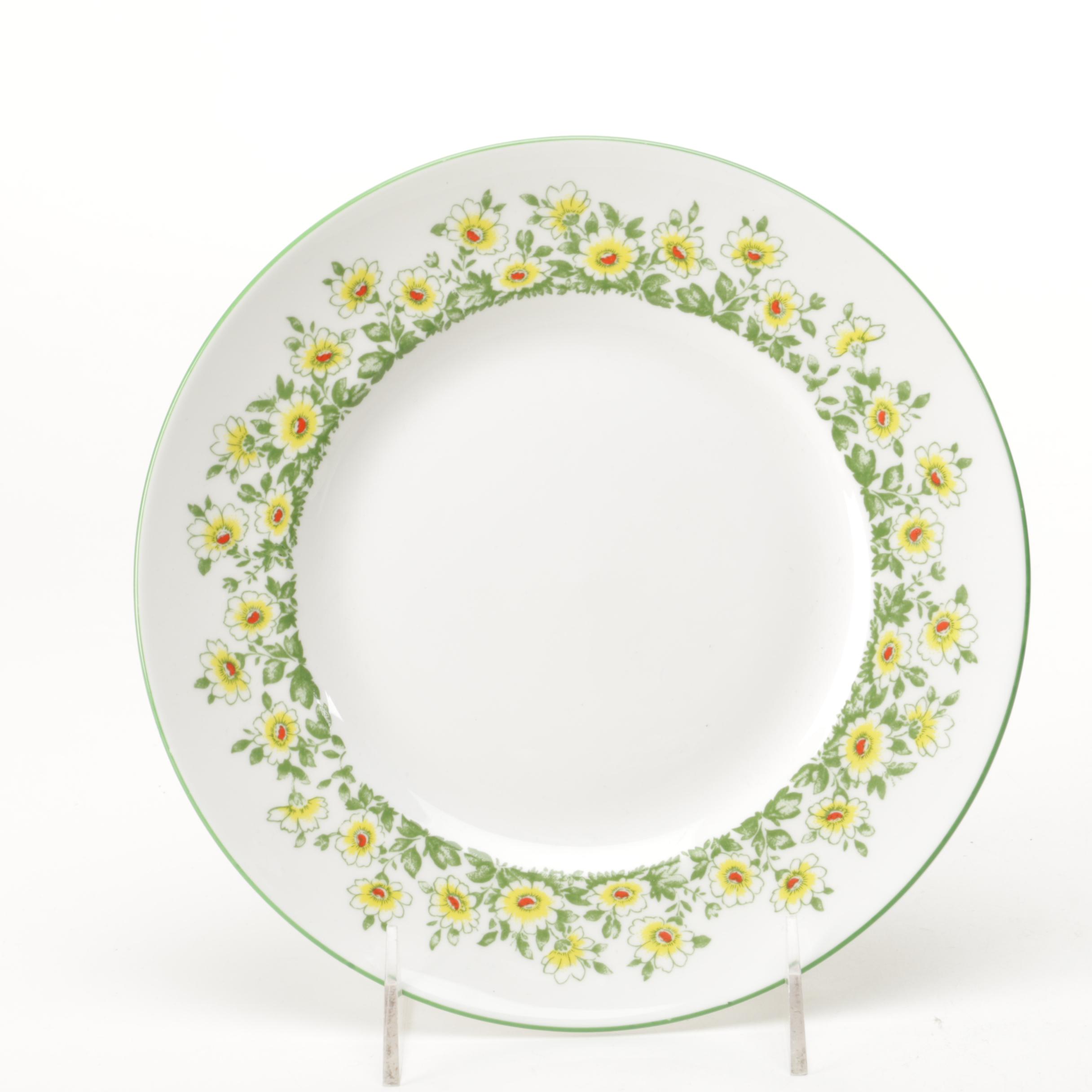 Crown Staffordshire Fine Bone China Yellow Daisy Dishware