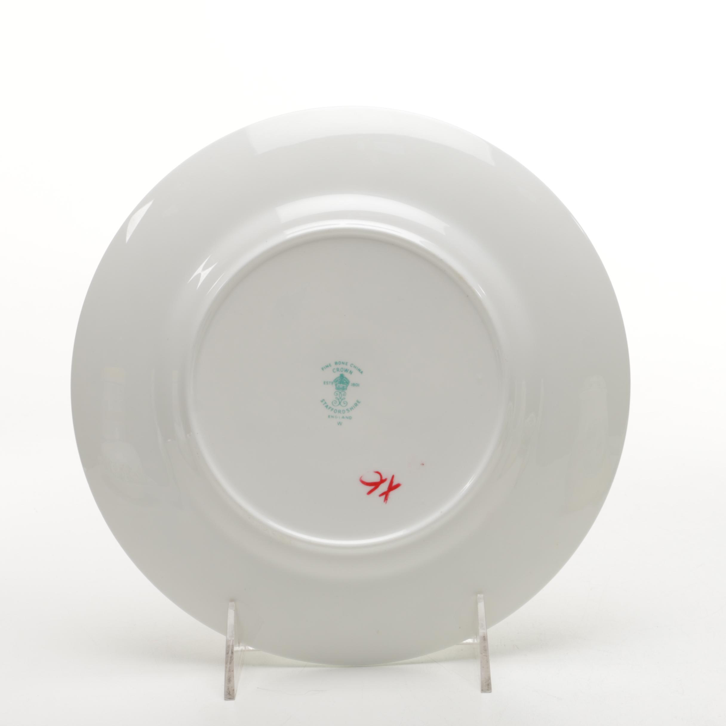 Crown Staffordshire Fine Bone China Yellow Daisy Dishware