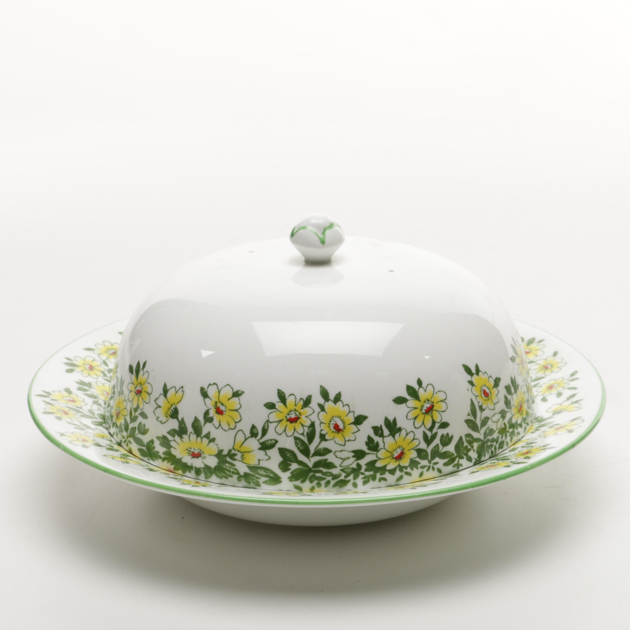 Crown Staffordshire Fine Bone China Yellow Daisy Dishware