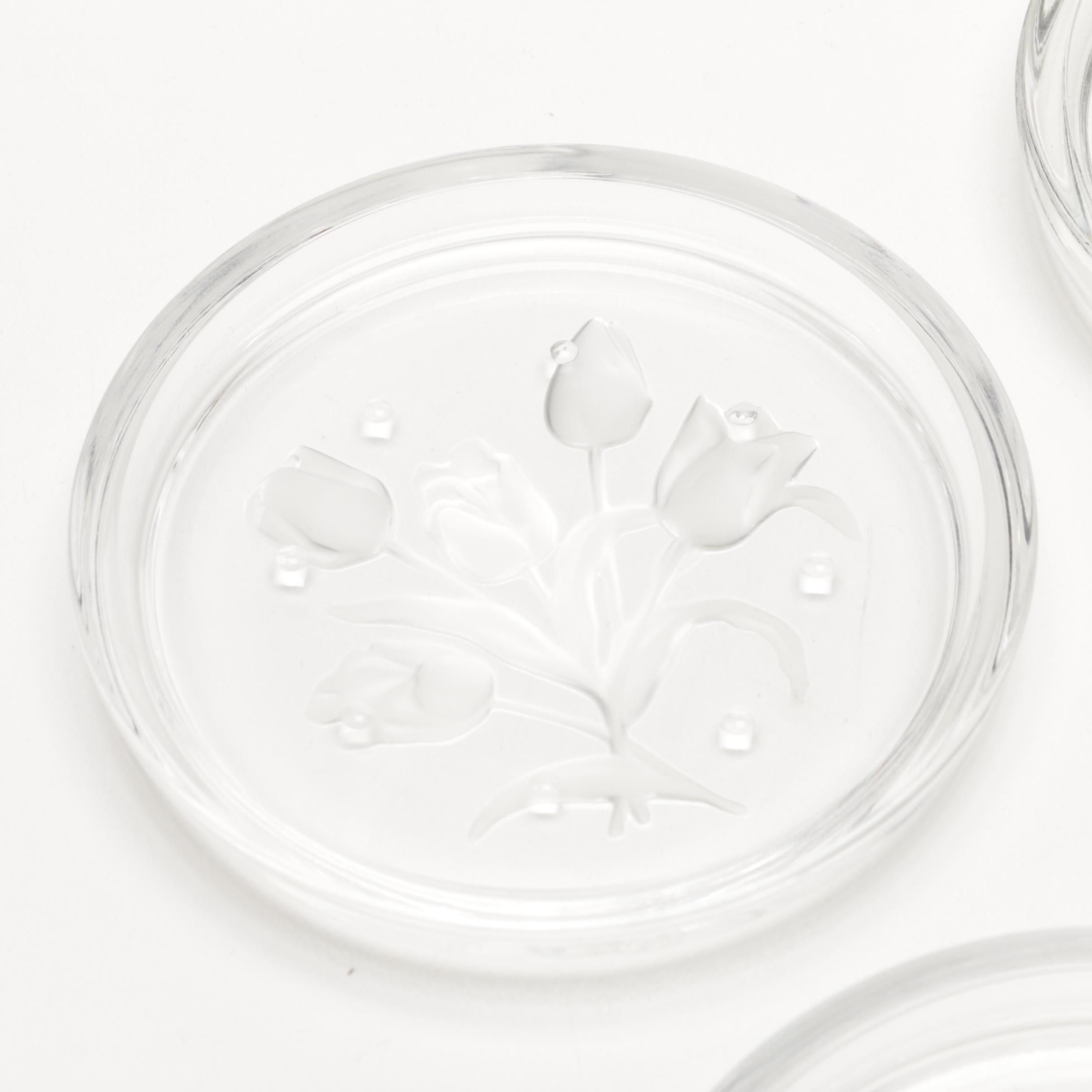 Late 19th Century W. T. Copeland  Teapot with Glass Coasters