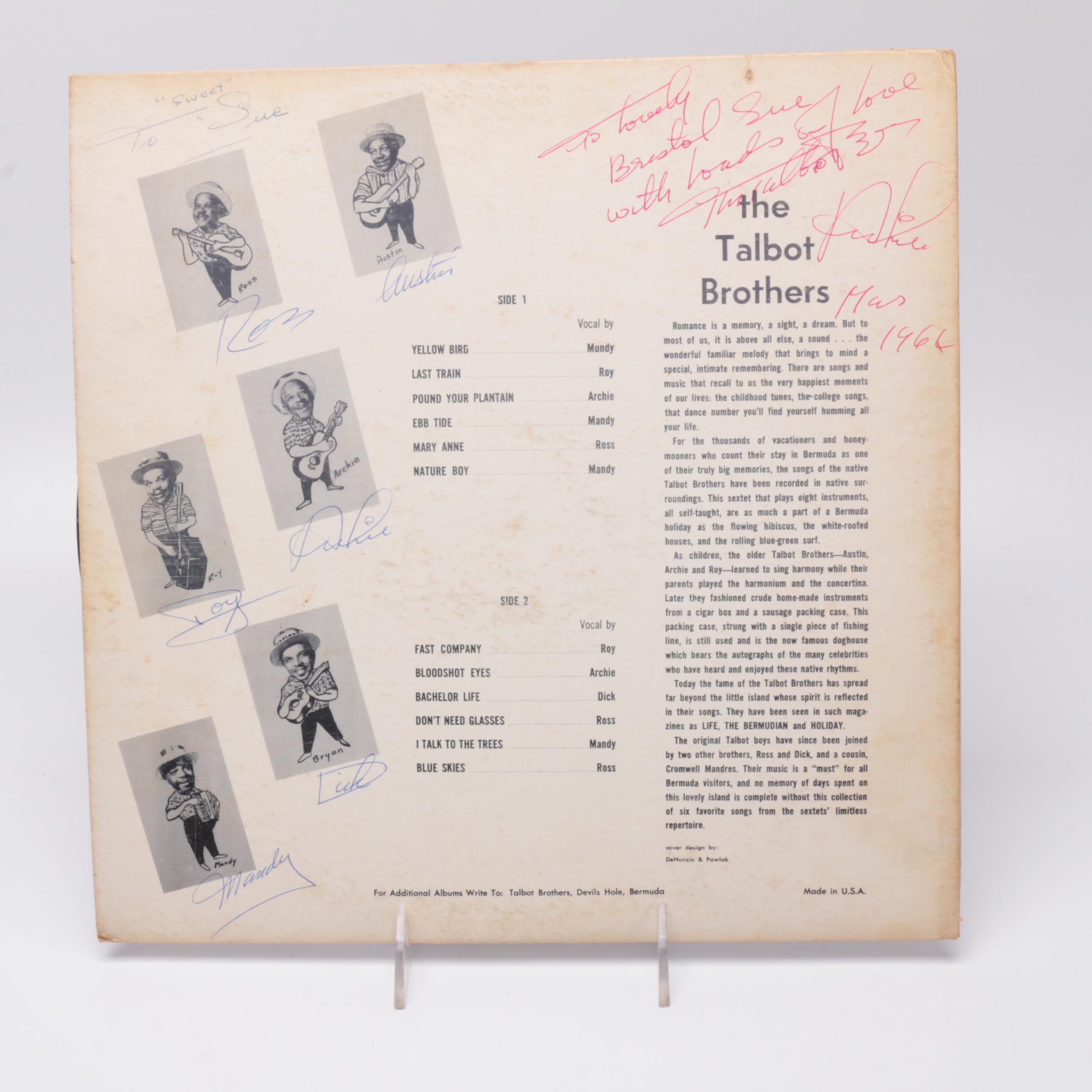 The Talbot Brothers of Bermuda, Other 1950s-'60s Calypso Records