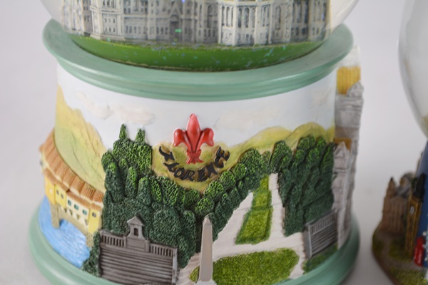 European Theme Snow Globes