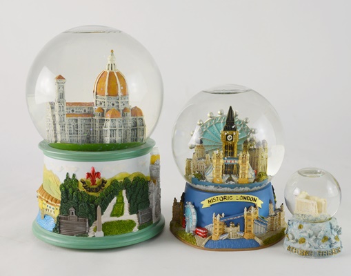European Theme Snow Globes