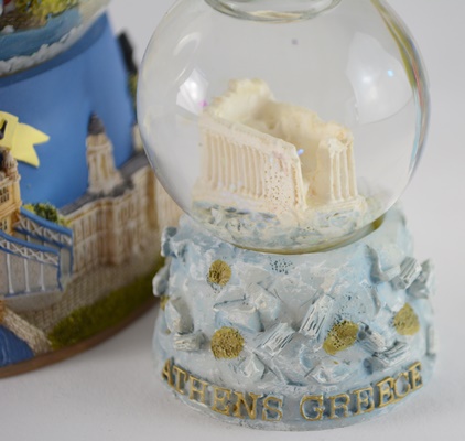 European Theme Snow Globes