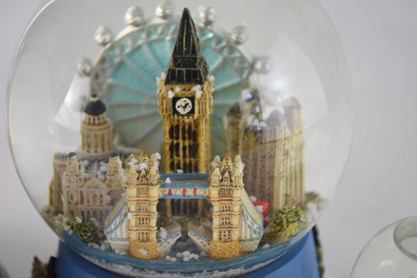 European Theme Snow Globes