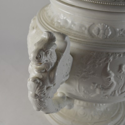 G. Kaiser German Porcelain Lidded Punch Bowl