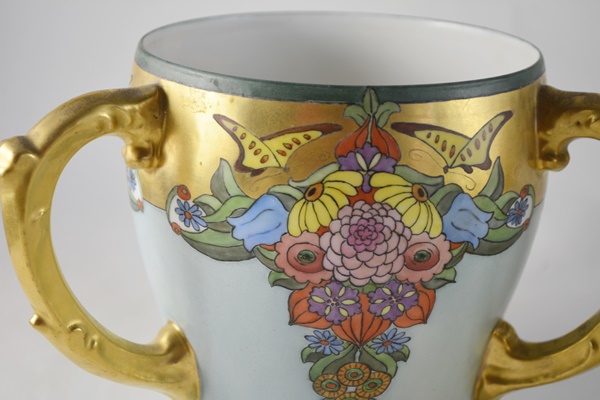 Elite Limoges Loving Cup and Linden Quartz Alarm Clock