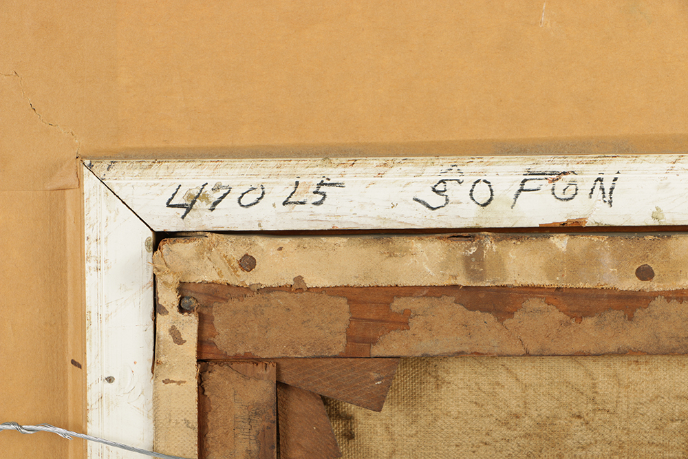 H. Cook Oil Painting on Canvas of Village Landscape