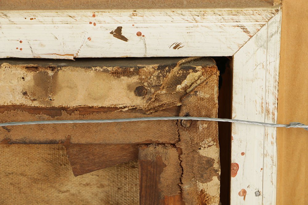 H. Cook Oil Painting on Canvas of Village Landscape