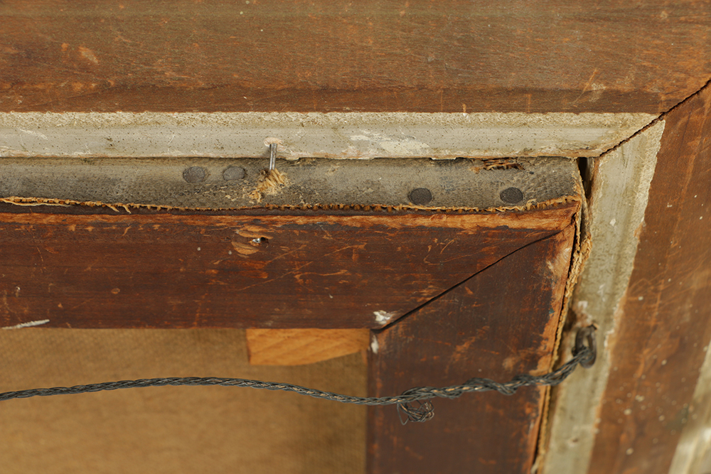 M.E. King Oil Painting on Canvas Romantic Landscape