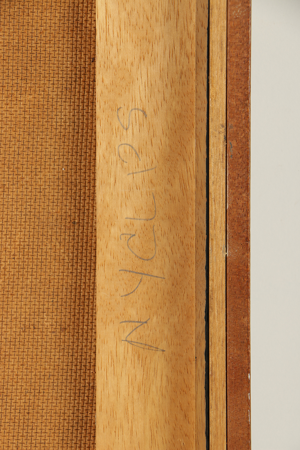 Donald Purdy Encaustic on Board of Abstract Floral Still Life