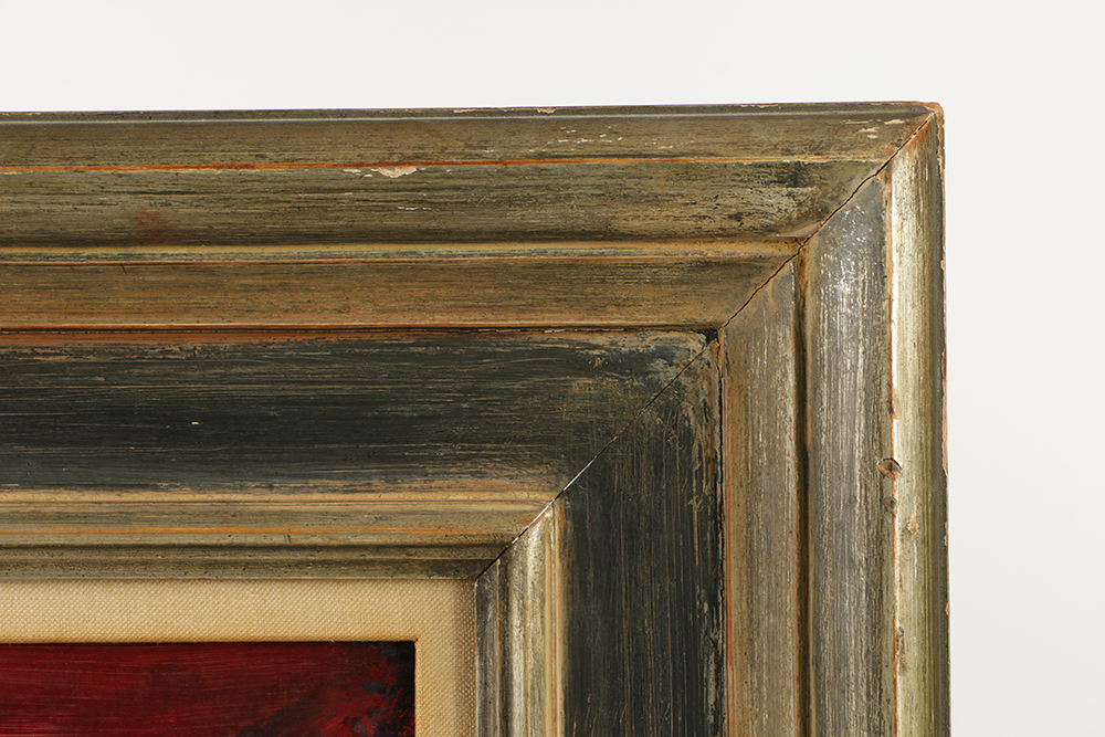 Donald Purdy Oil on Masonite Abstract Figural Composition