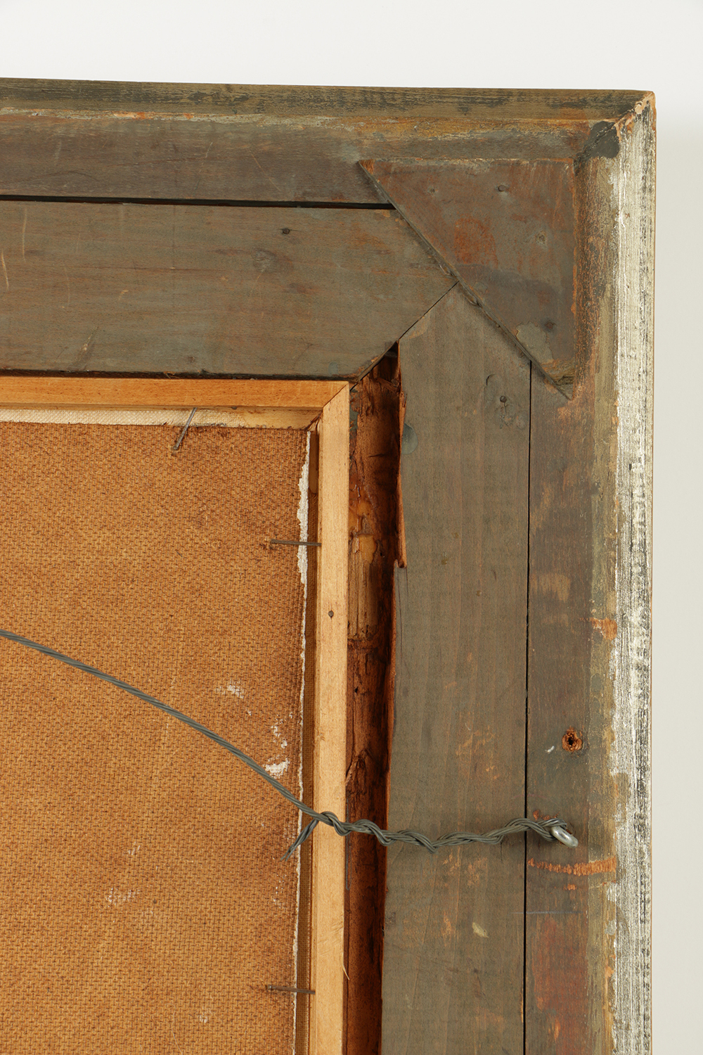 Donald Purdy Oil on Masonite Abstract Figural Composition