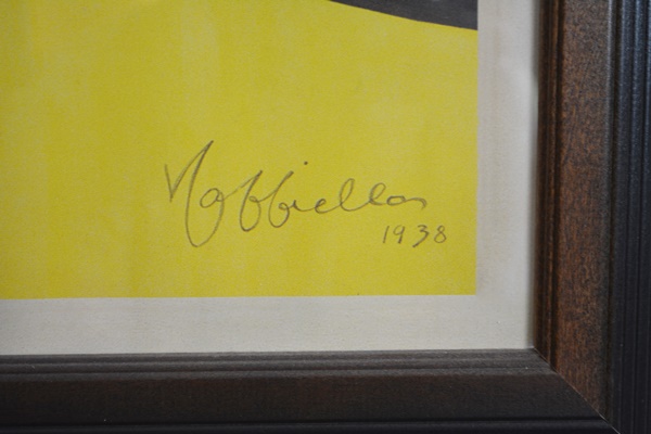 Mossant Framed Offset Lithograph