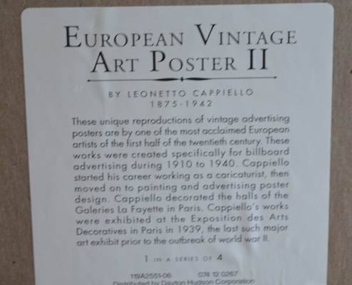 Mossant Framed Offset Lithograph