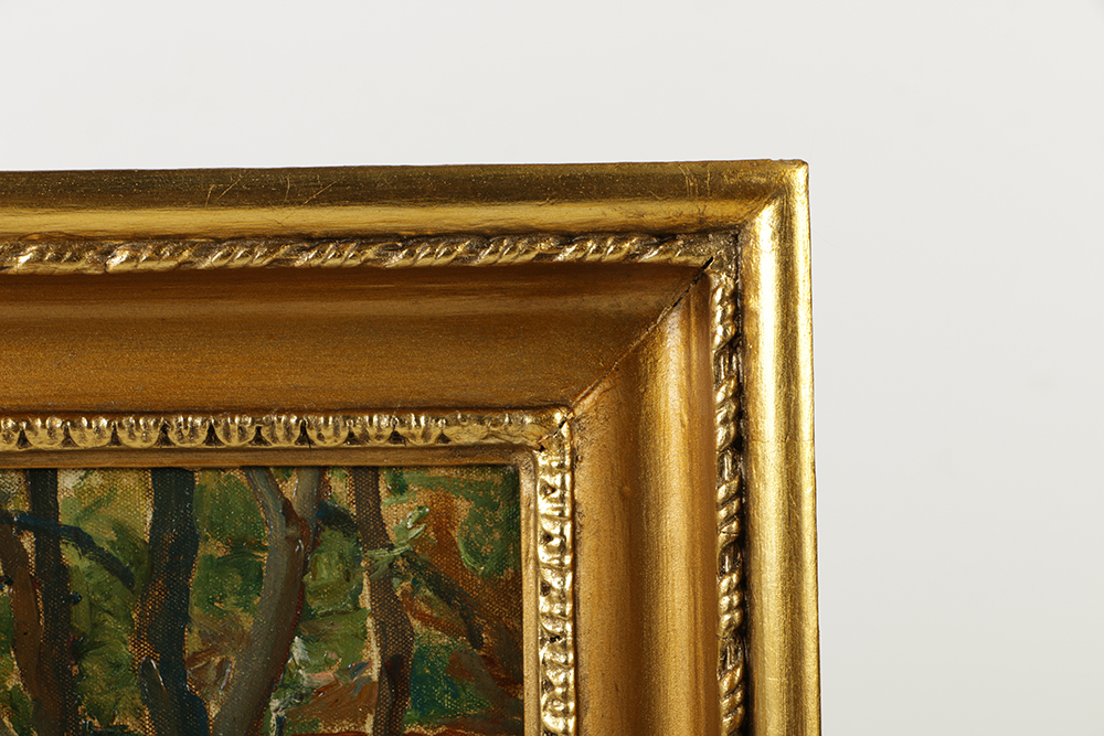 Harry Van der Weyden Oil Painting on Canvas Affixed to Board Coastal Landscape