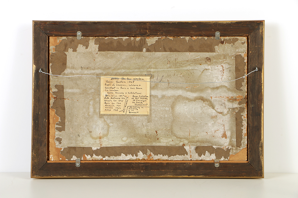 Harry Van der Weyden Oil Painting on Canvas Affixed to Board Coastal Landscape