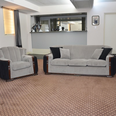 Vintage Art Deco Three Seat Sofa and Chair Set