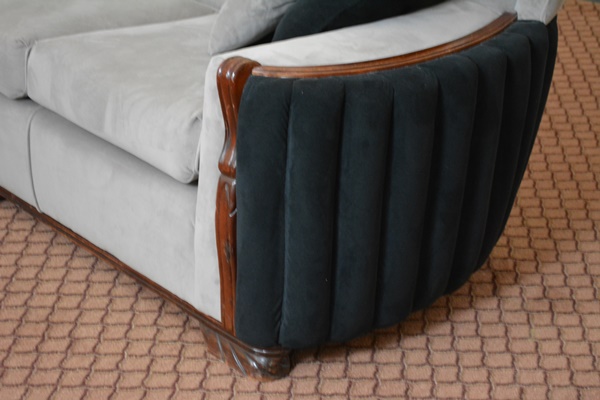 Vintage Art Deco Three Seat Sofa and Chair Set