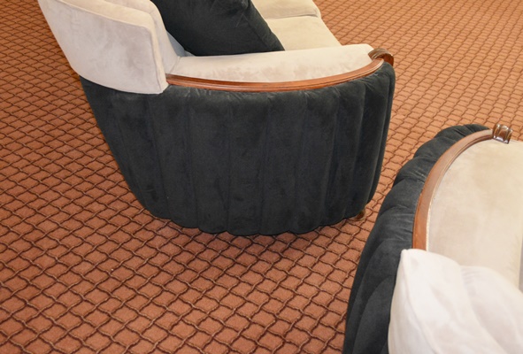 Vintage Art Deco Three Seat Sofa and Chair Set