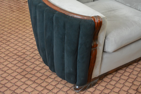 Vintage Art Deco Three Seat Sofa and Chair Set