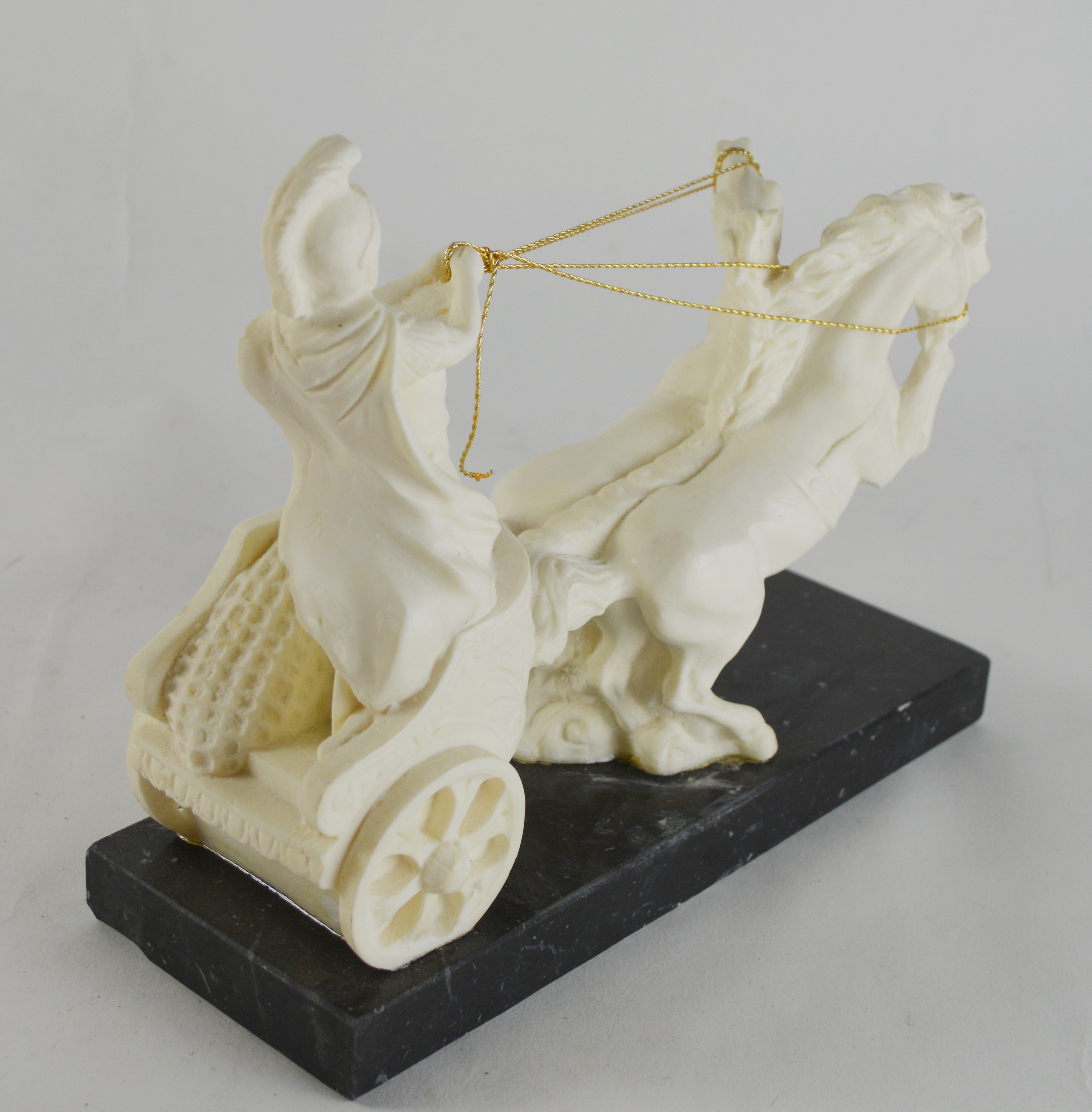 Alabaster Roman Chariot Statue
