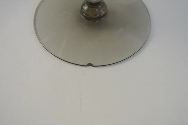 Ten Silver Tone Rim Smoke Glass Drinking Glasses