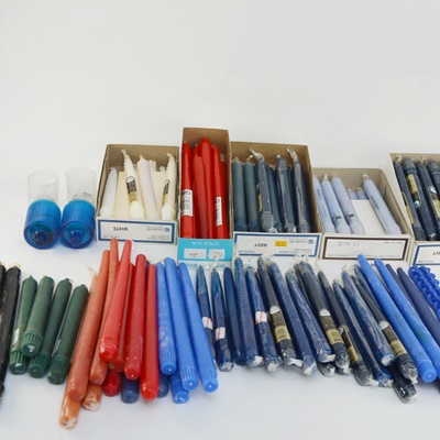 Collection of Unused Taper Candles
