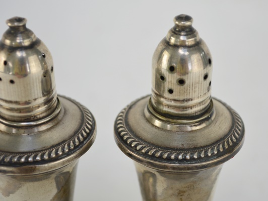 Duchin Weighted Sterling Silver Salt and Pepper Shakers