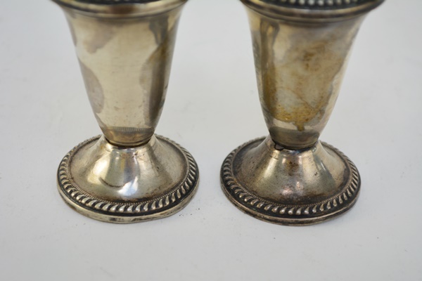 Duchin Weighted Sterling Silver Salt and Pepper Shakers