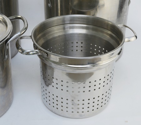 Three Stainless Stock Pots