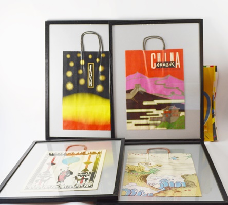 Framed Annual Bloomingdale's Bags