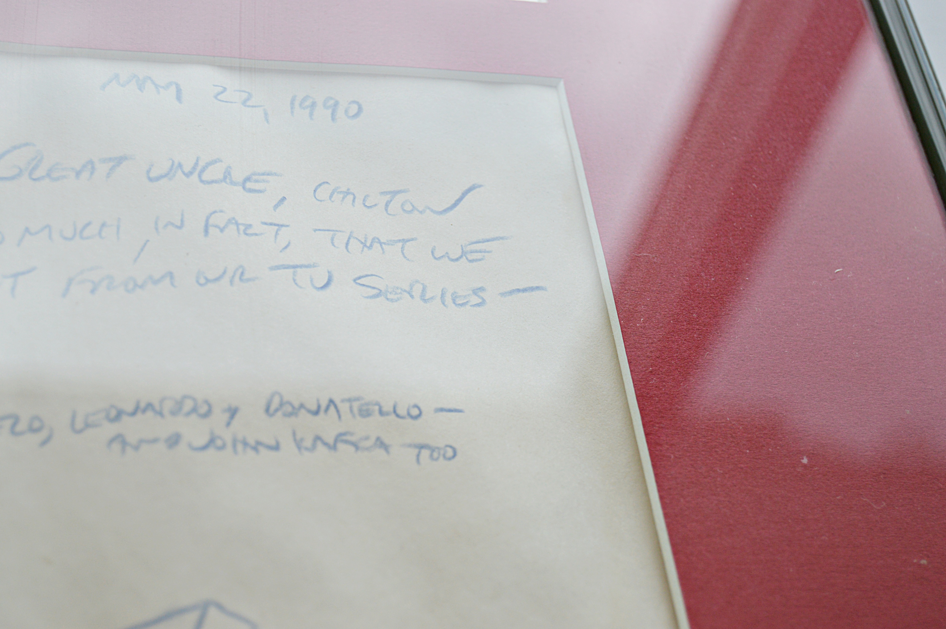 Original Cel and Sketch for "Teenage Mutant Ninja Turtles"