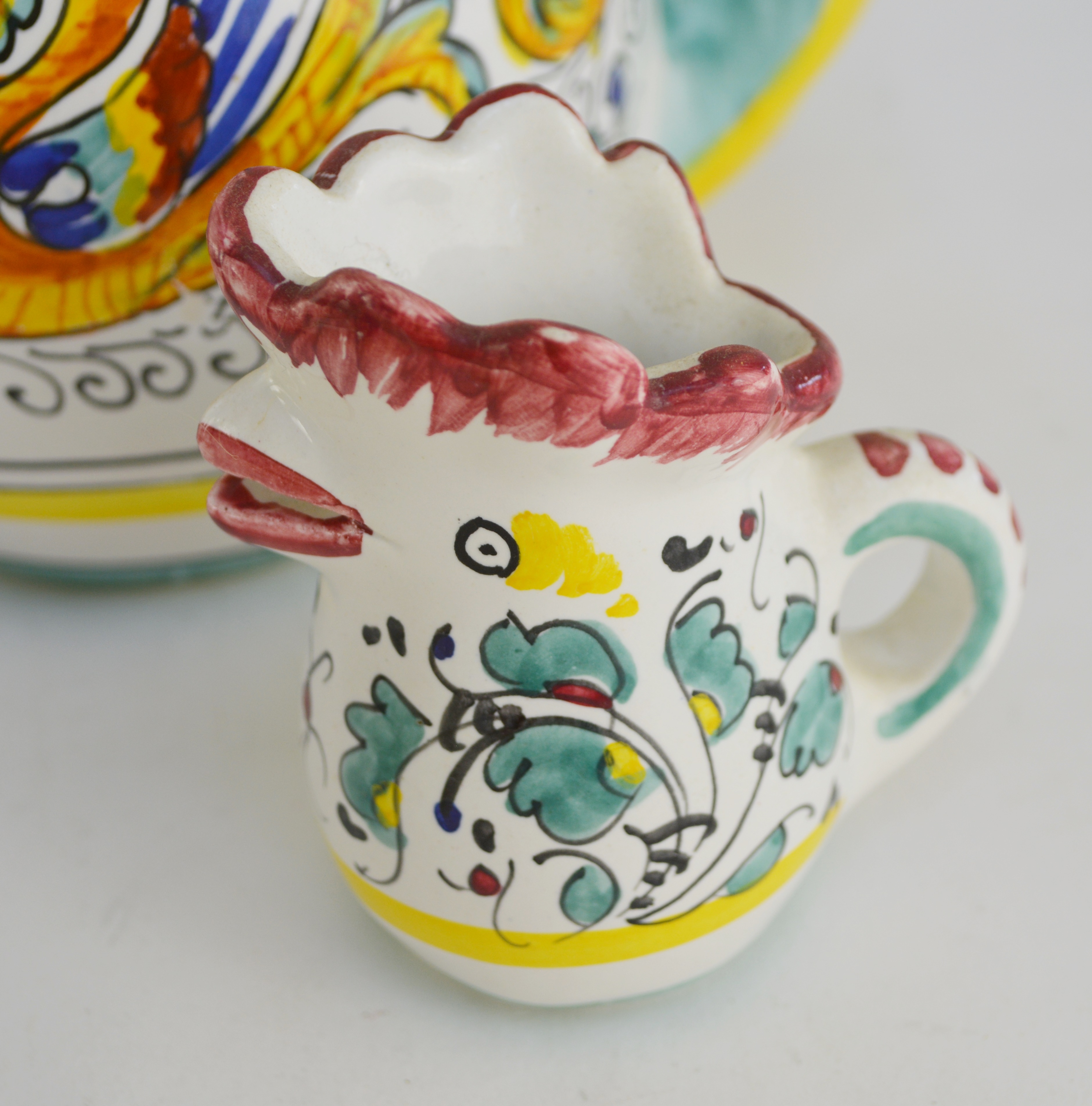 Rooster Theme Dishes Including Tiffany and Co and Dertua